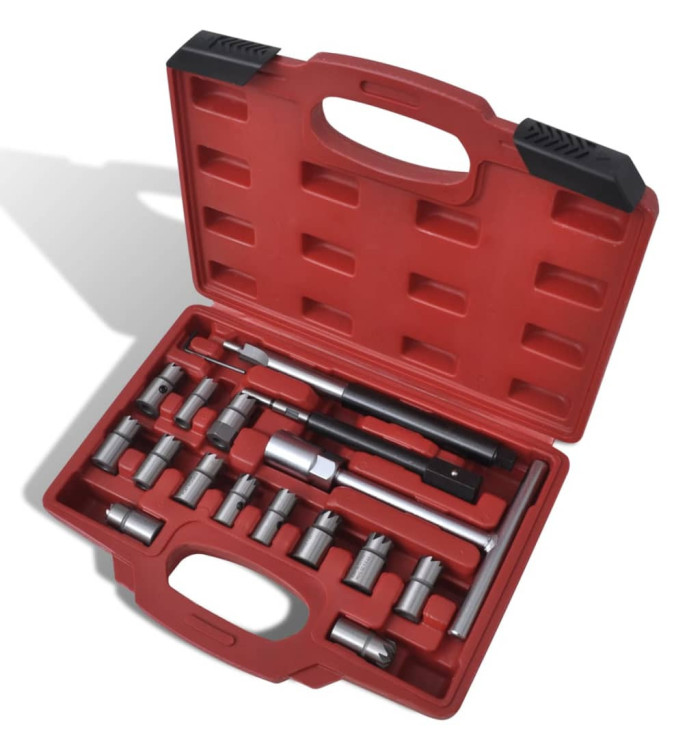 Ensemble de couteau de siège d'injecteur diesel 17 pcs | Mobilier & Déco