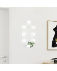 Miroir avec éclairage LED 60x30 cm Verre Ovale | Mobilier & Déco
