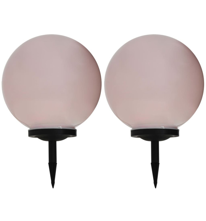 Lampes solaires sphériques LED de jardin 2 pcs 40 cm RVB | Mobilier & Déco
