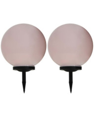 Lampes solaires sphériques LED de jardin 2 pcs 40 cm RVB | Mobilier & Déco
