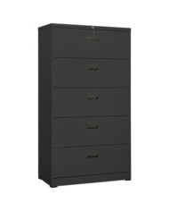 Classeur Anthracite 90x46x164 cm Acier | Mobilier & Déco
