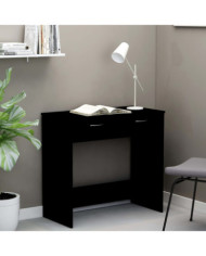Bureau Noir 80x40x75 cm Aggloméré | Mobilier & Déco
