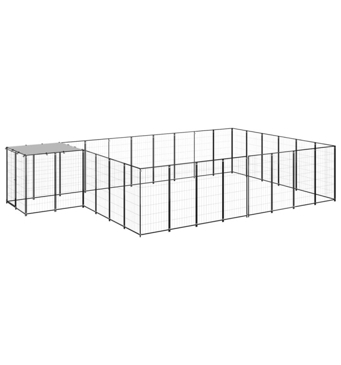Chenil Noir 15,73 m² Acier | Mobilier & Déco