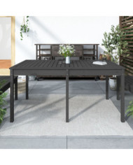 Table de jardin gris 159,5x82,5x76 cm bois massif de pin | Mobilier & Déco