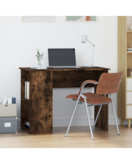 Bureau chêne fumé 100x55x75 cm bois d'ingénierie | Mobilier & Déco
