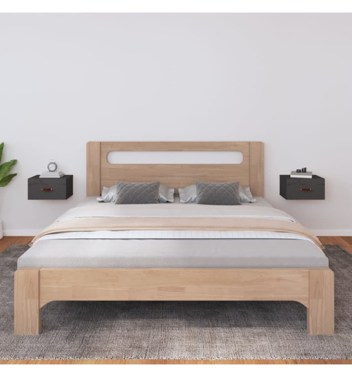 Tables de chevet murales 2 pcs Gris 40x29,5x22 cm | Mobilier & Déco