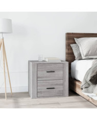 Table de chevet Sonoma gris 50x39x47 cm | Mobilier & Déco