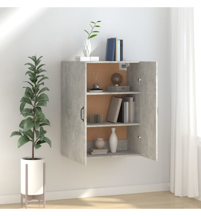 Armoire suspendue Gris béton 69,5x34x90 cm Bois d'ingénierie | Mobilier & Déco