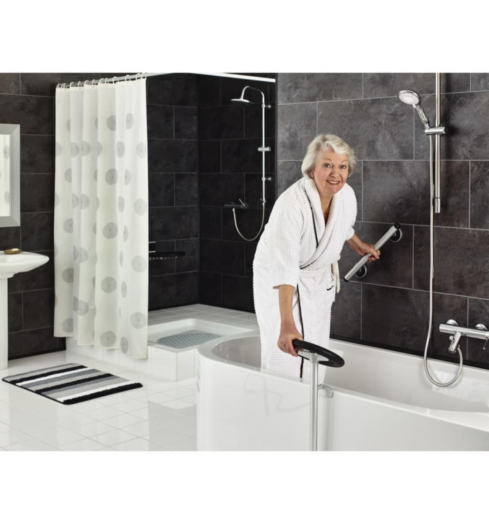 RIDDER Barre d'appui de sécurité Premium 60 cm Aluminium Argenté | Mobilier & Déco