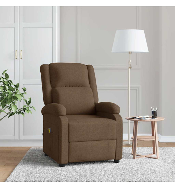 Fauteuil de massage Marron Tissu | Mobilier & Déco