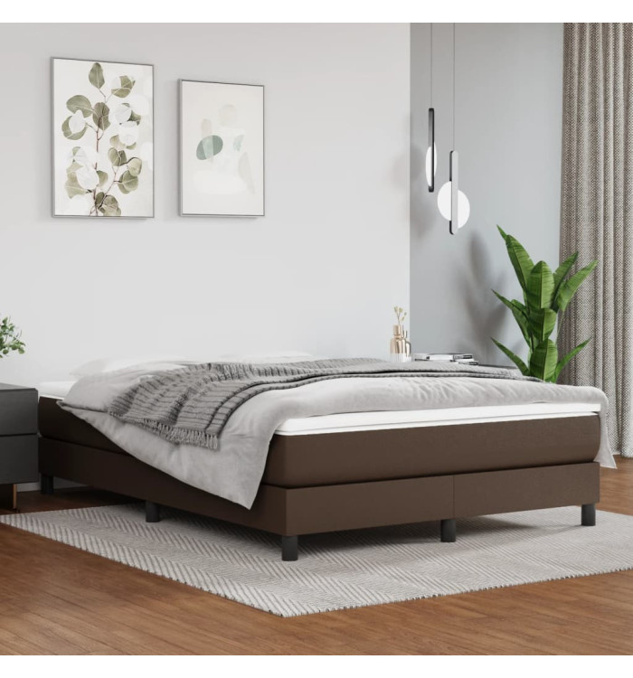 Matelas de lit à ressorts ensachés Marron 140x190x20 cm | Mobilier & Déco