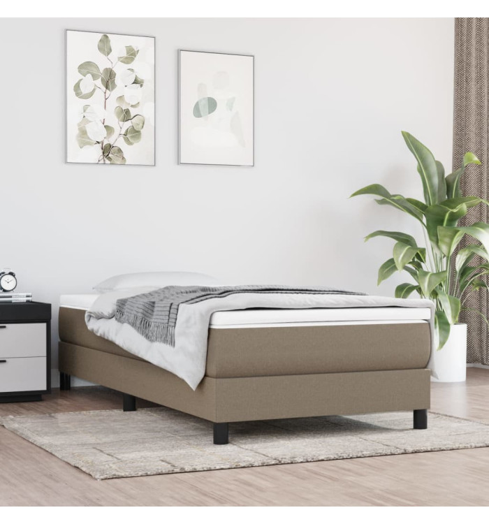 Matelas de lit à ressorts ensachés Taupe 90x200x20 cm Tissu | Mobilier & Déco
