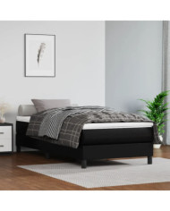 Matelas de lit à ressorts ensachés Noir 80x200x20 cm Similicuir | Mobilier & Déco