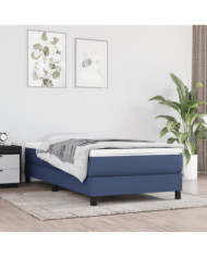 Matelas de lit à ressorts ensachés Bleu 80x200x20 cm Tissu | Mobilier & Déco
