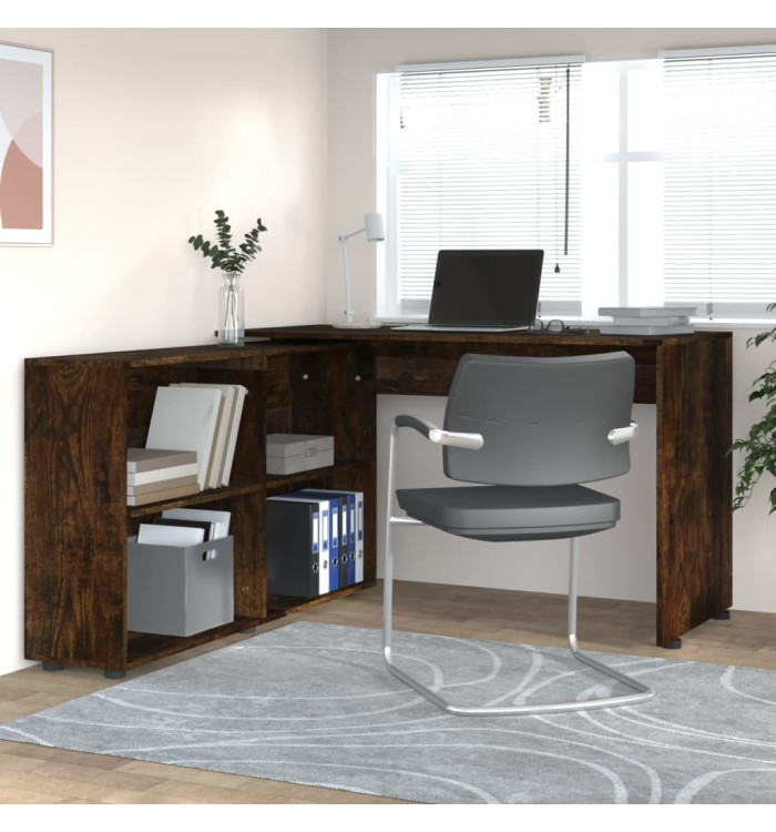 Bureau d'angle Chêne fumé Bois d'ingénierie | Mobilier & Déco