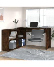 Bureau d'angle Chêne fumé Bois d'ingénierie | Mobilier & Déco