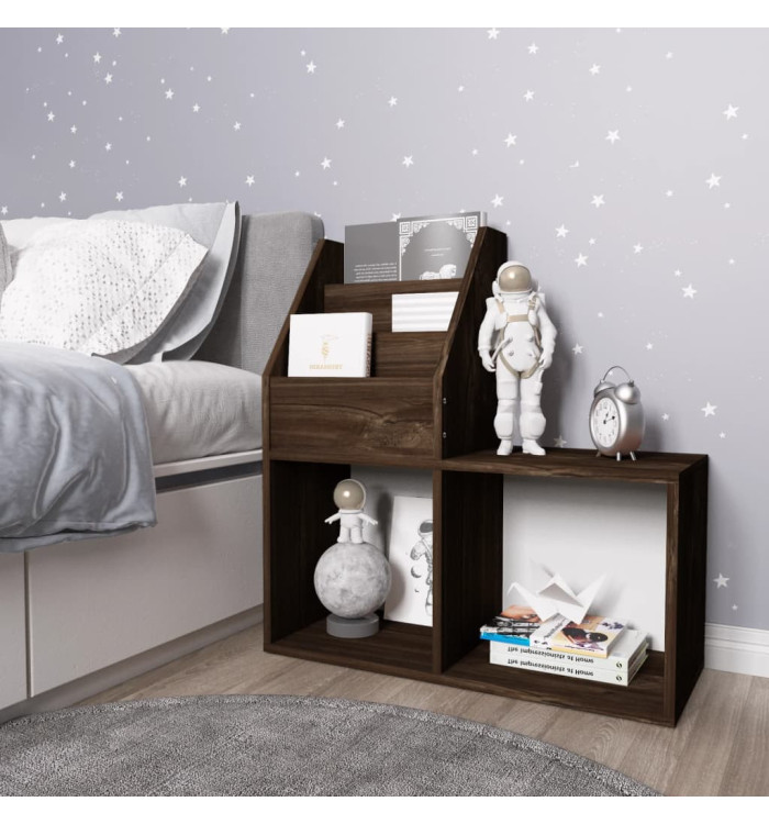 Porte-revue pour enfants Chêne fumé Bois d’ingénierie | Mobilier & Déco