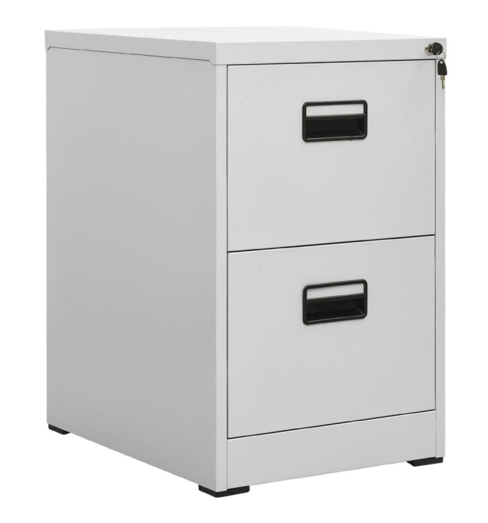 Classeur Gris clair 46x62x72,5 cm Acier | Mobilier & Déco