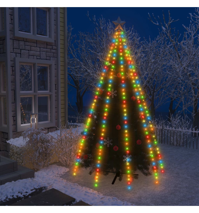 Guirlande lumineuse d'arbre de Noël 400 LED colorées 400 cm | Mobilier & Déco