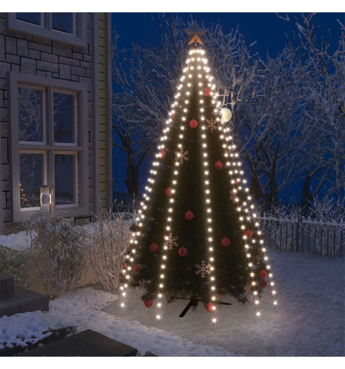 Guirlande lumineuse d'arbre de Noël 300 LED Blanc froid 300 cm | Mobilier & Déco