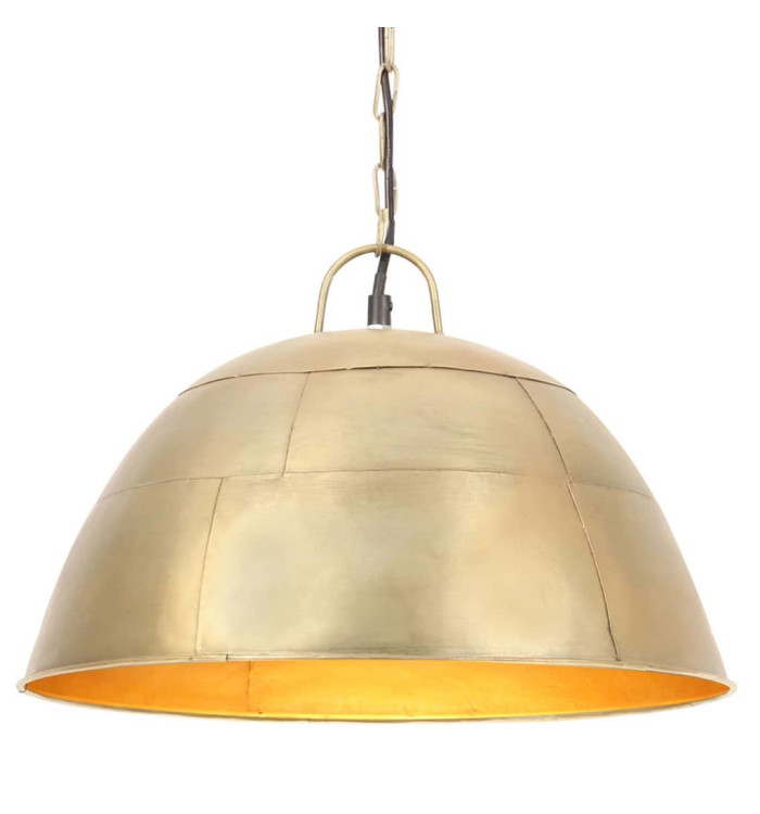Lampe suspendue industrielle vintage 25 W Laiton Rond 41 cm E27 | Mobilier & Déco