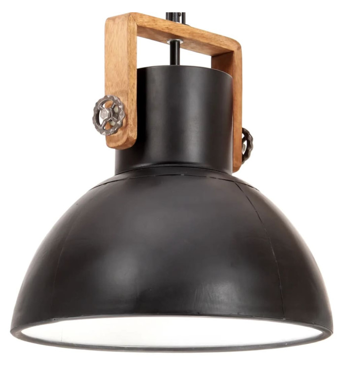 Lampe suspendue industrielle 25 W Noir Rond 40 cm E27 | Mobilier & Déco