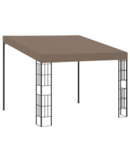 Belvédère mural 3x3 m Taupe Tissu | Mobilier & Déco