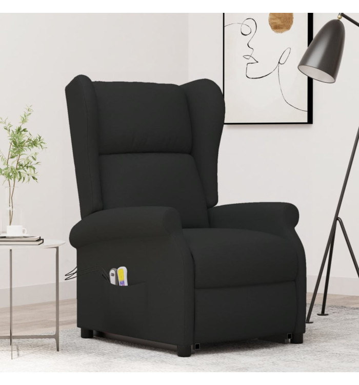Fauteuil de massage Noir Tissu | Mobilier & Déco