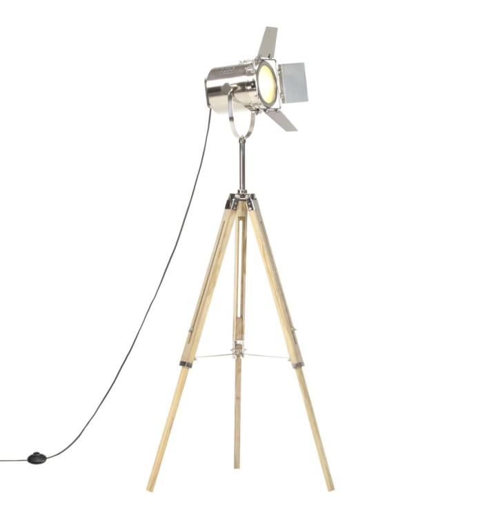 Lampadaire à trépied bois de manguier massif 140 cm | Mobilier & Déco