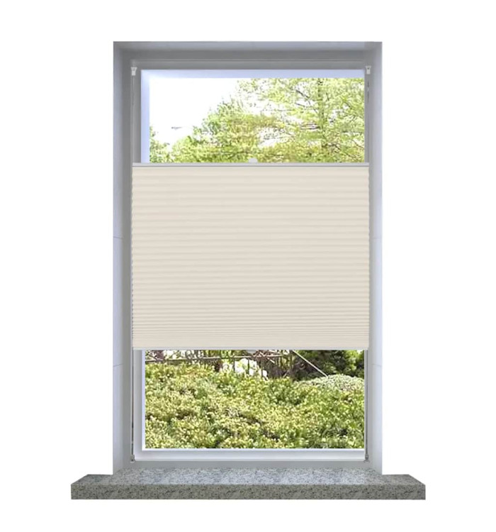 Store plissé 50x150 cm Crème | Mobilier & Déco
