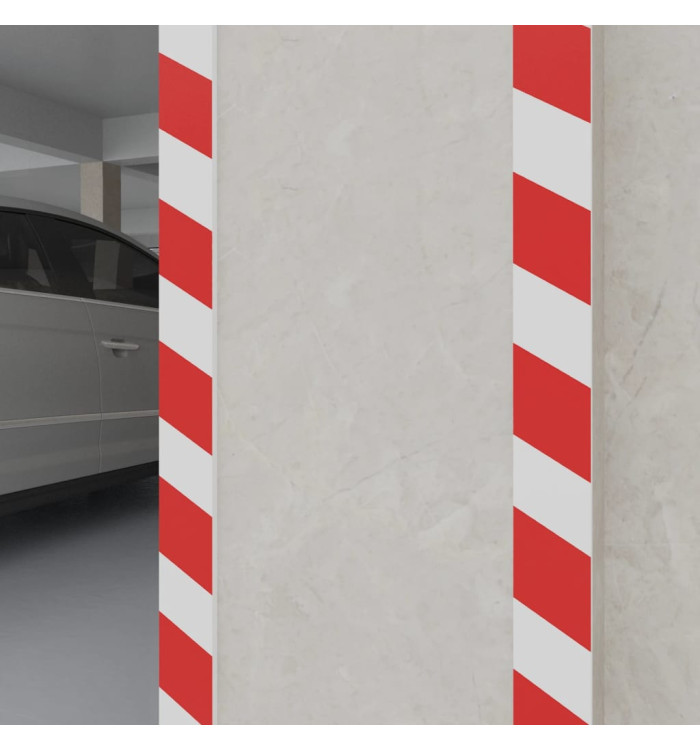 Protecteurs de mur 6 pcs Rouge et blanc 50x20x2 cm Mousse EVA | Mobilier & Déco