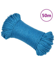 Corde de travail Bleu 6 mm 50 m Polypropylène | Mobilier & Déco