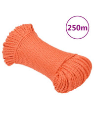 Corde de travail Orange 3 mm 250 m Polypropylène | Mobilier & Déco