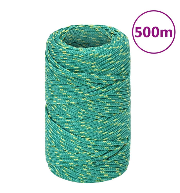 Corde de bateau Vert 2 mm 500 m Polypropylène | Mobilier & Déco