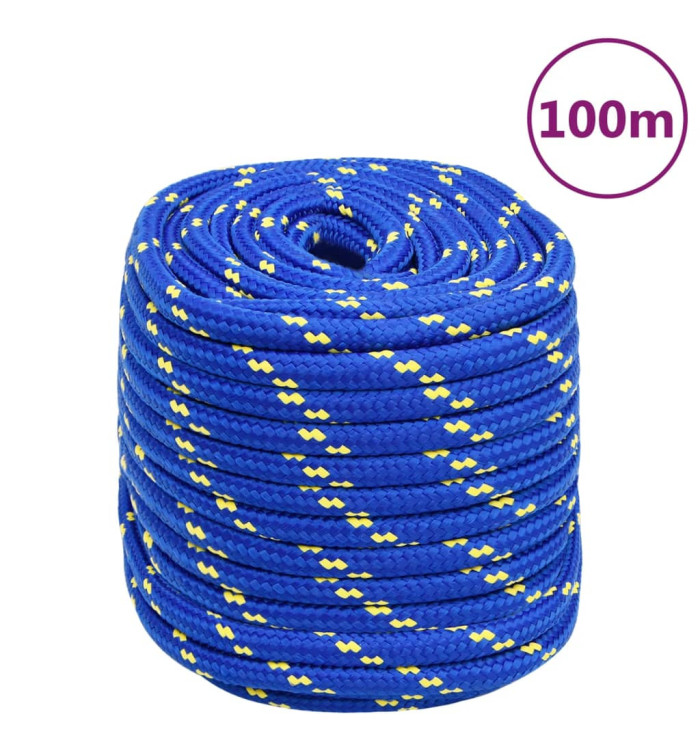Corde de bateau Bleu 18 mm 100 m Polypropylène | Mobilier & Déco