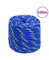 Corde de bateau Bleu 18 mm 100 m Polypropylène | Mobilier & Déco
