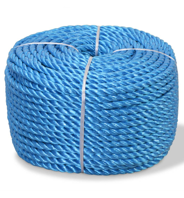 Corde torsadée Polypropylène 14 mm 100 m Bleu | Mobilier & Déco
