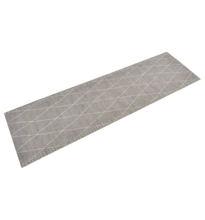 Tapis de cuisine lavable impression losange 45x150 cm velours | Mobilier & Déco
