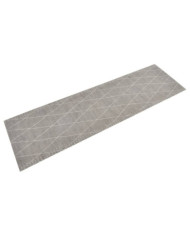 Tapis de cuisine lavable impression losange 45x150 cm velours | Mobilier & Déco