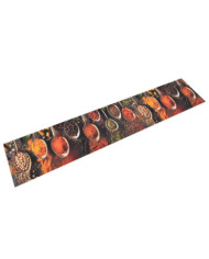 Tapis de cuisine lavable impression cuillère épices 60x300 cm | Mobilier & Déco