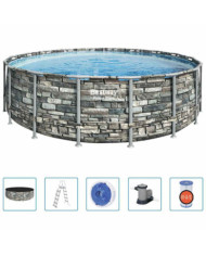 Bestway Piscine Power Steel 549x132 cm | Mobilier & Déco