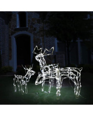 Cordon lumineux de Noël 3 pcs Rennes 229 LED | Mobilier & Déco