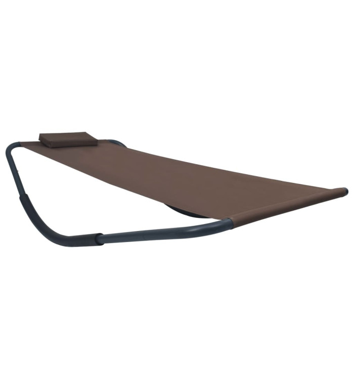 Lit de jardin Marron 200x90 cm Acier | Mobilier & Déco