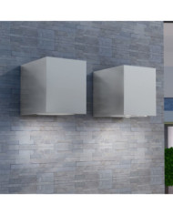 Applique murale d'extérieur en forme de cube 2 pcs | Mobilier & Déco