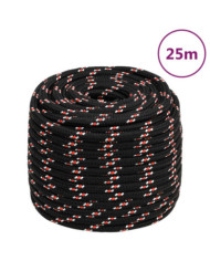 Corde de bateau Noir 16 mm 25 m Polypropylène | Mobilier & Déco