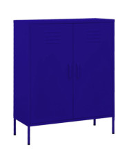 Armoire de rangement Bleu marine 80x35x101,5 cm Acier | Mobilier & Déco