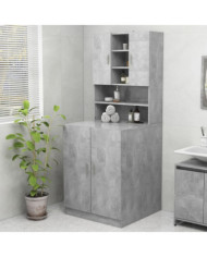 Meuble pour machine à laver Gris béton | Mobilier & Déco