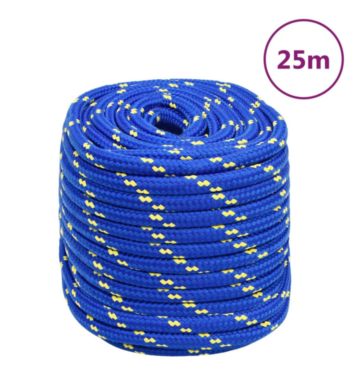Corde de bateau Bleu 16 mm 25 m Polypropylène | Mobilier & Déco