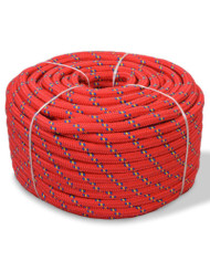 Corde de bateau Polypropylène 6 mm 100 m Rouge | Mobilier & Déco