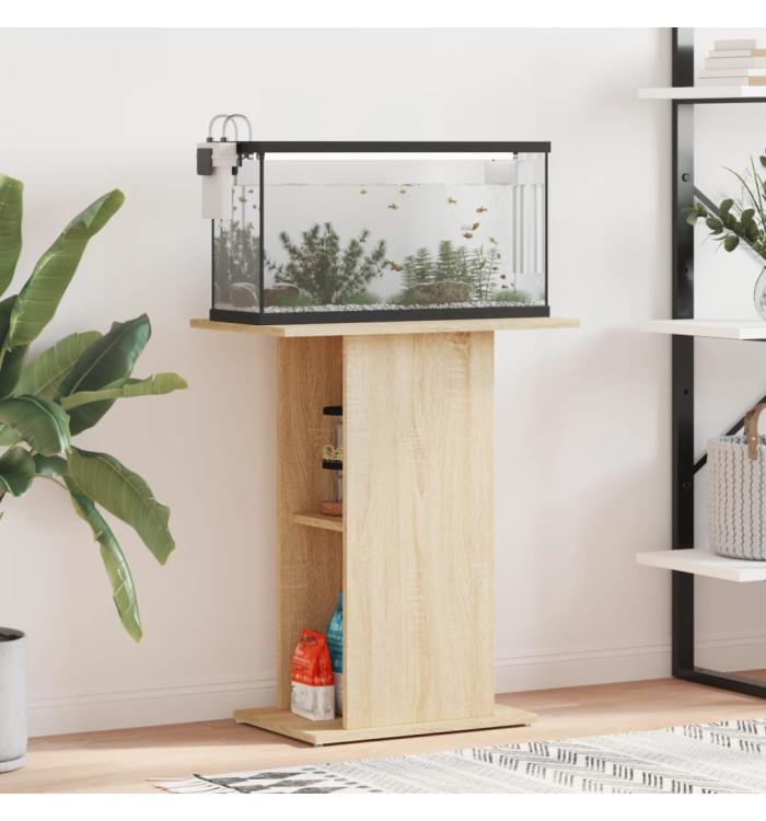 Support pour aquarium chêne sonoma 60,5x36x72,5 cm | Mobilier & Déco